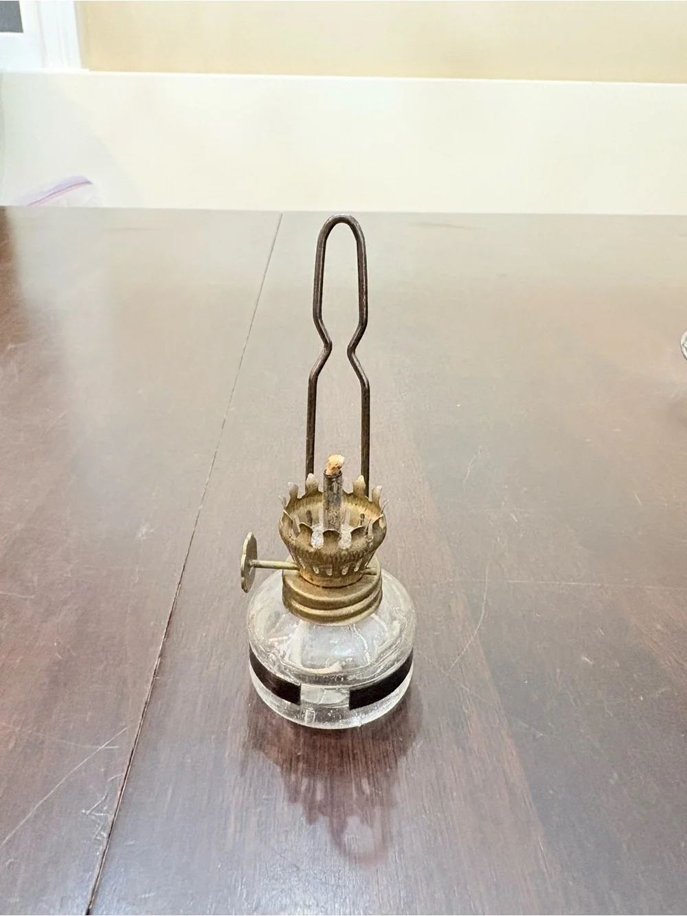 antique Vapo-Cresolene miniature kerosene oil lamp vaporizer